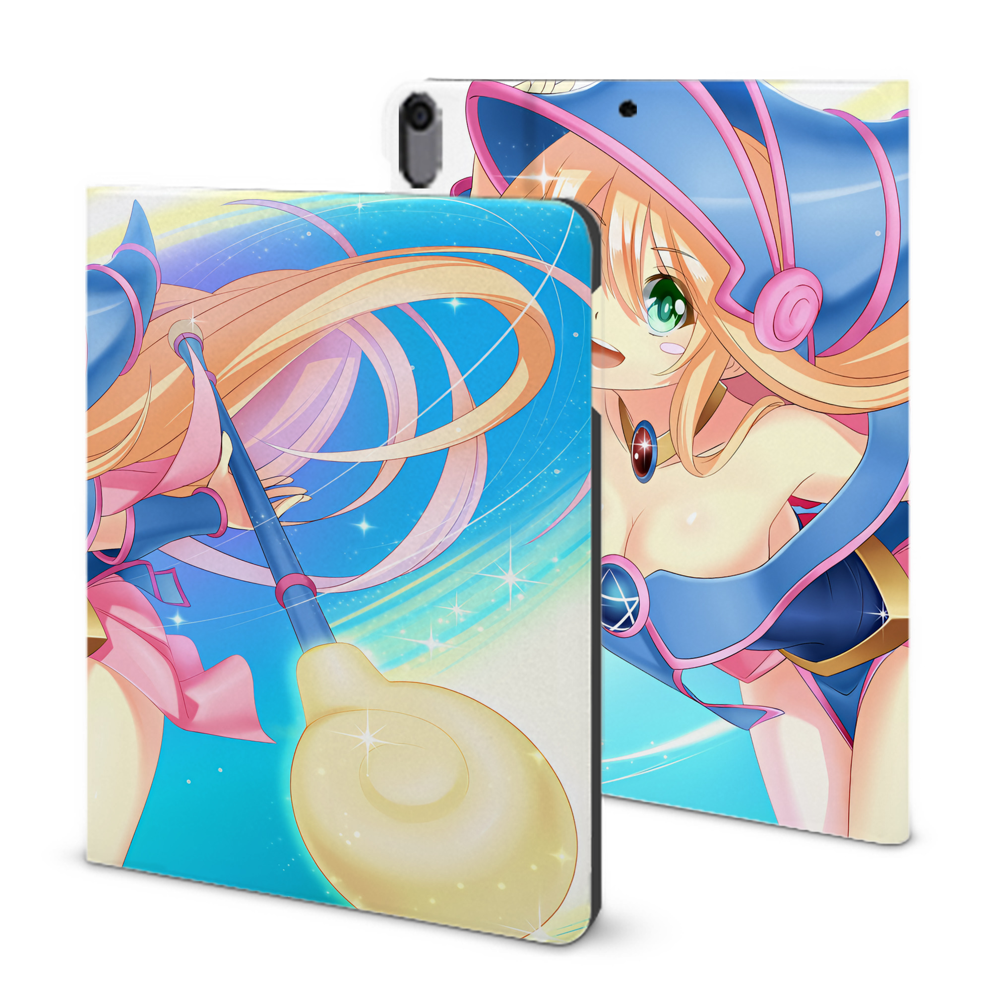 （画像用） 遊☆戯☆王 Yu-Gi-Oh! IPad ケース ブック型 PUレザー TPU 耐衝撃 軽量 薄型 ペン収納なし 全面保護 IPad 各モデル対応